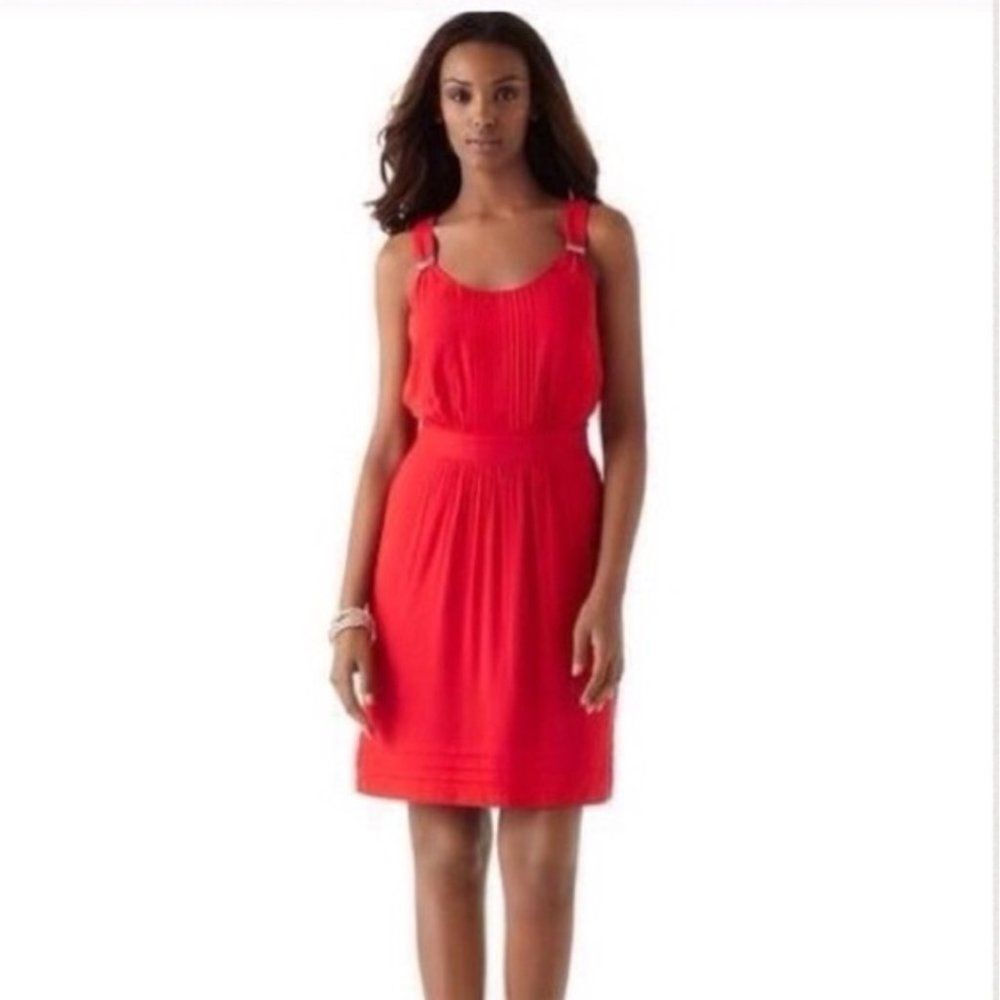 White House Black Market Red Sleeveless Dress Size XXS